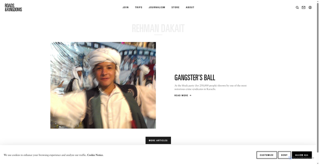 Security scan screenshot of https://roadsandkingdoms.com/tag/rehman-dakait/
