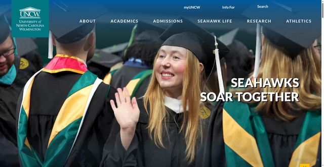 Security scan screenshot of https://uncw.edu/