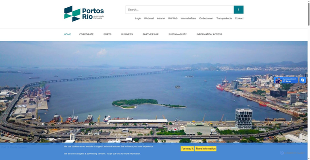 Security scan screenshot of https://www.portosrio.gov.br/