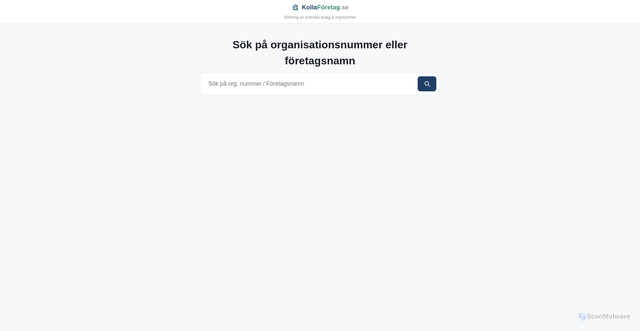 Security scan screenshot of https://kollaforetag.se