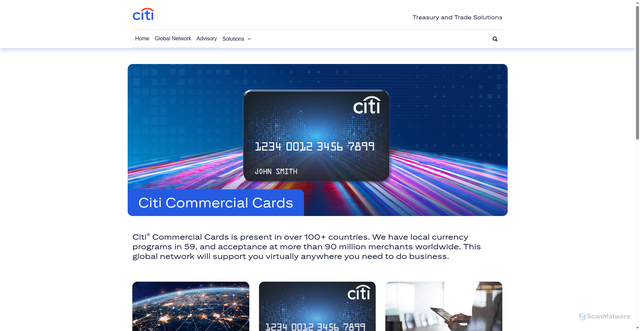 Security scan screenshot of https://citimanager.com