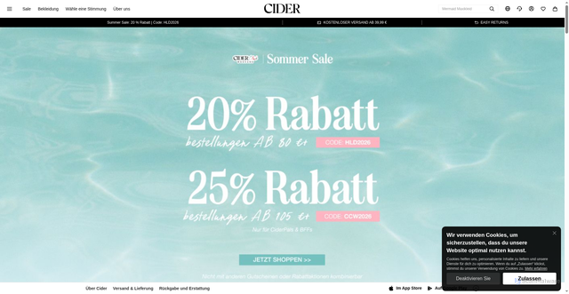 Security scan screenshot of https://www.shopcider.com