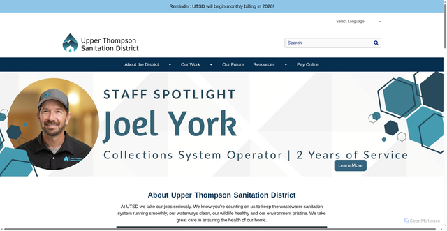 Security scan screenshot of https://utsd.colorado.gov/