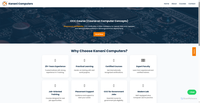 Security scan screenshot of https://kananicomputers.com/