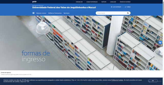 Security scan screenshot of https://www.ufvjm.edu.br/