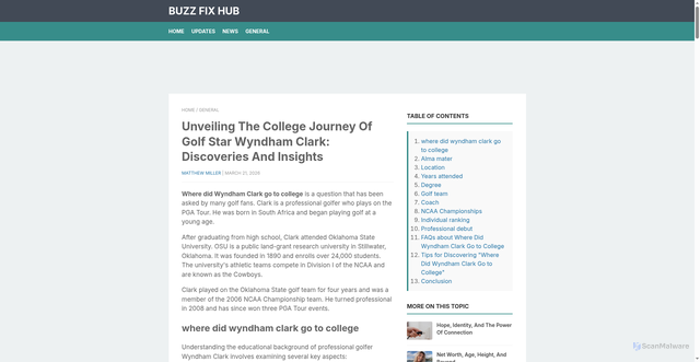 Security scan screenshot of https://globalherald.mlga.ek.gov.ng/unveiling-the-college-journey-of-golf-star-wyndham-clark-discoveries-a.html