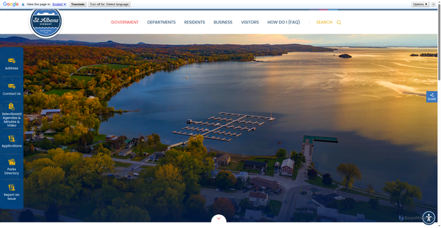 Security scan screenshot of https://stalbansvt.gov/