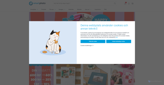 Security scan screenshot of https://www.smartphoto.se/
