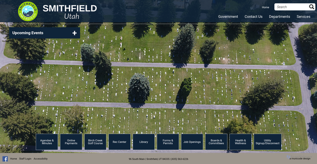 Security scan screenshot of https://smithfieldutah.gov/