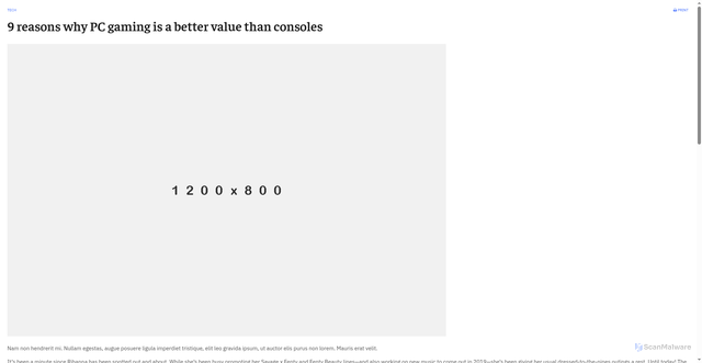 Security scan screenshot of http://thanglongtutran.com/index.php/pages/joomlart-content/category-blog/65-9-reasons-why-pc-gaming-is-a-better-value-than-consoles?tmpl=component&print=1&layout=default&page=