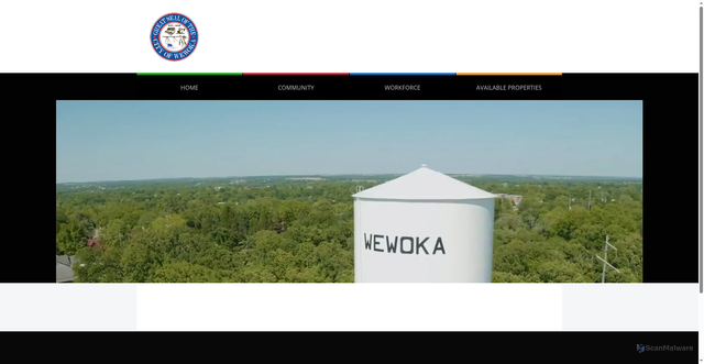 Security scan screenshot of https://cityofwewoka.gov/