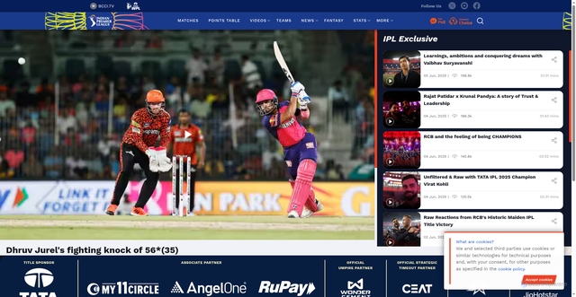 Security scan screenshot of https://www.iplt20.com/video/58548