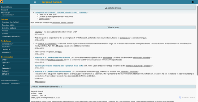 Security scan screenshot of https://doornik.com