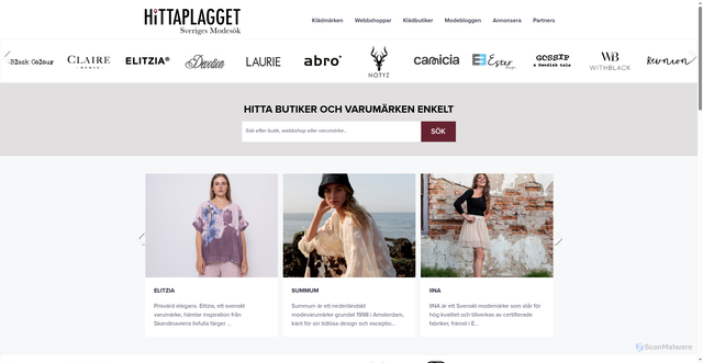 Security scan screenshot of https://hittaplagget.se