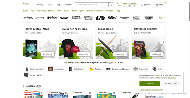 Security scan screenshot of https://fantasyobchod.biz/