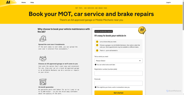 Security scan screenshot of https://prestigecarservicing.com