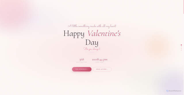 Security scan screenshot of https://happyanniversarylove-ffv5nlcfmq.edgeone.app/