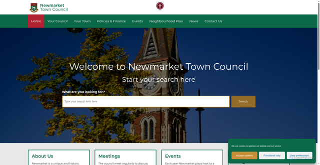 Security scan screenshot of https://www.newmarket.gov.uk/