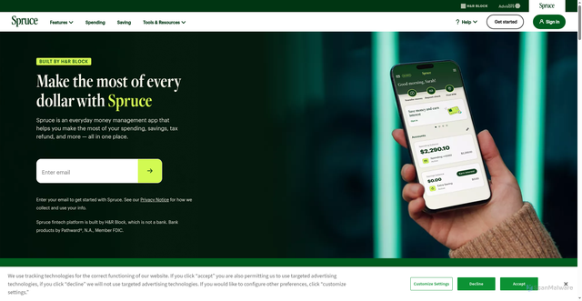 Security scan screenshot of https://sprucemoney.com