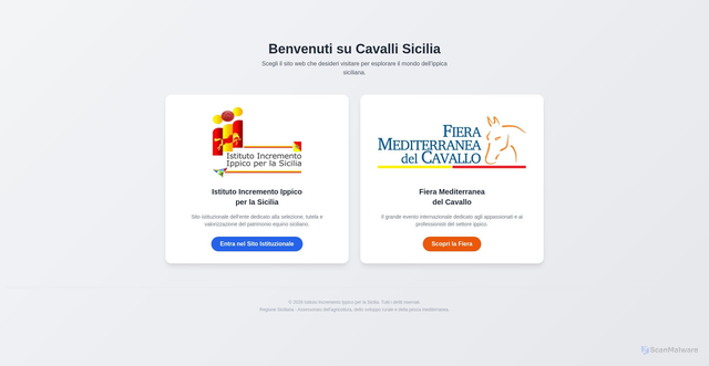 Security scan screenshot of https://www.cavallisicilia.it/