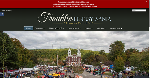 Security scan screenshot of https://franklinpa.gov/