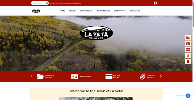 Security scan screenshot of https://townoflaveta-co.gov/