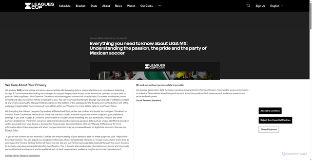 Security scan screenshot of https://www.leaguescup.com/news/everything-you-need-to-know-about-liga-mx-understanding-the-passion-the-pride-and-the-party-of-mexican-soccer