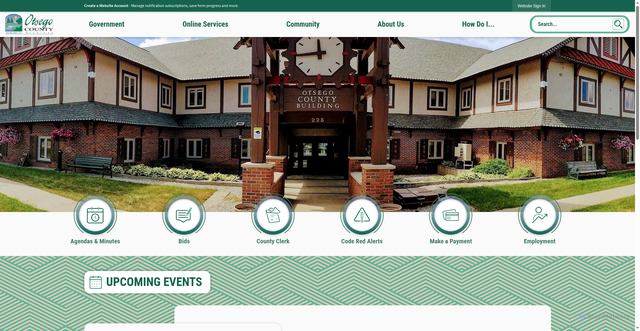 Security scan screenshot of https://otsegocountymi.gov/
