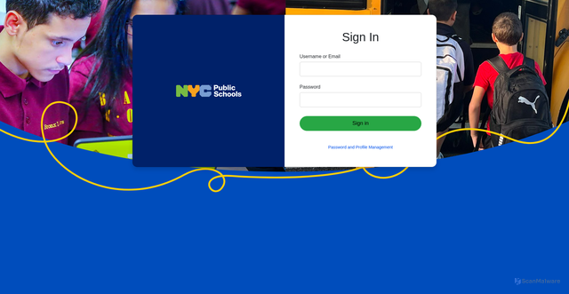 Security scan screenshot of https://idp.nycenet.edu/