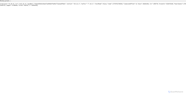 Security scan screenshot of https://api.xchart.com