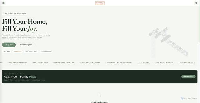 Security scan screenshot of http://housefulls.online/