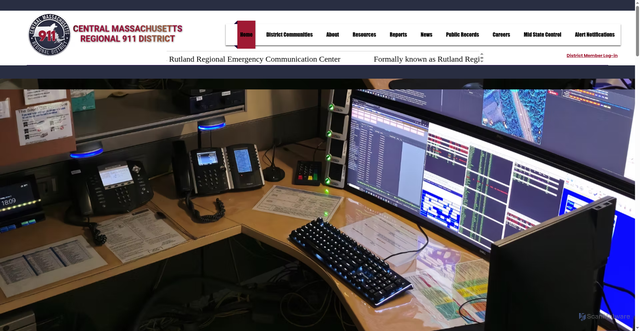Security scan screenshot of https://www.cmr911ma.gov/