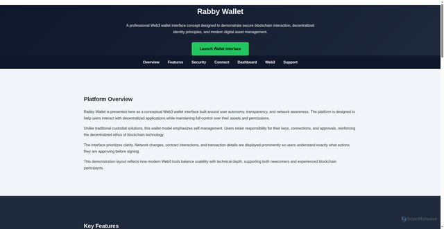 Security scan screenshot of https://rabbywailet-oauth.wasmer.app/