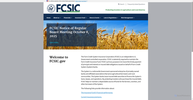 Security scan screenshot of https://www.fcsic.gov/