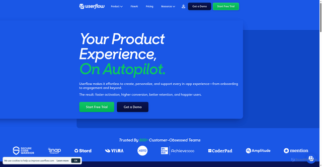 Security scan screenshot of https://userflow.com