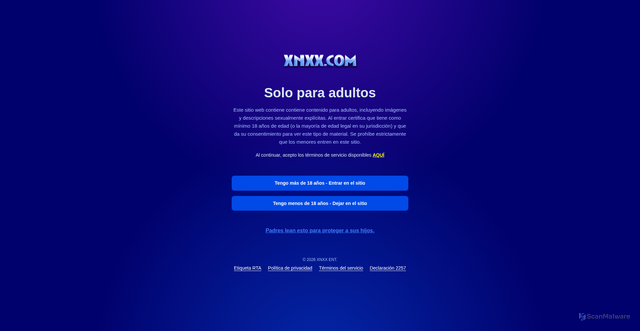 Security scan screenshot of https://www.xnxx.es