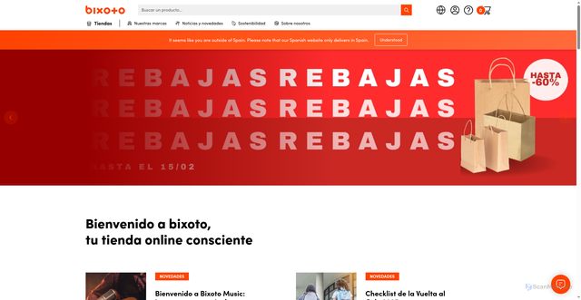 Security scan screenshot of https://bixoto.com