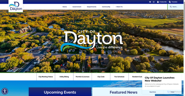 Security scan screenshot of https://www.daytonmn.gov/