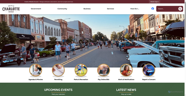Security scan screenshot of https://www.charlottemi.gov