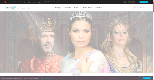 Security scan screenshot of https://cm-cantanhede.pt