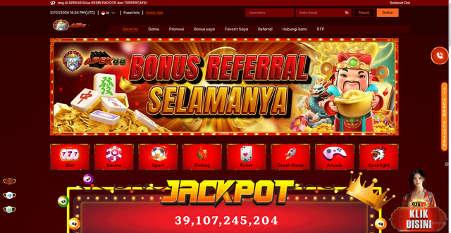 Security scan screenshot of https://apek88up.com/