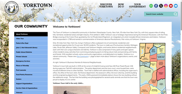 Security scan screenshot of https://www.yorktownny.gov/community/welcome-yorktown