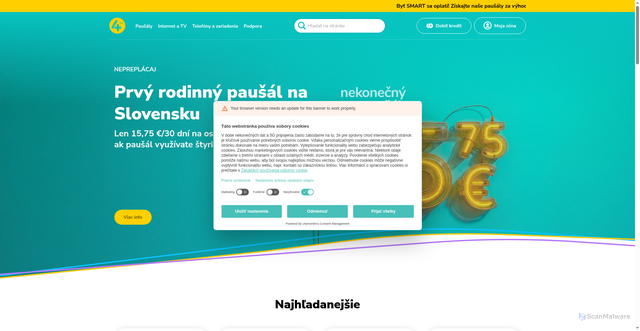 Security scan screenshot of https://4ka.sk