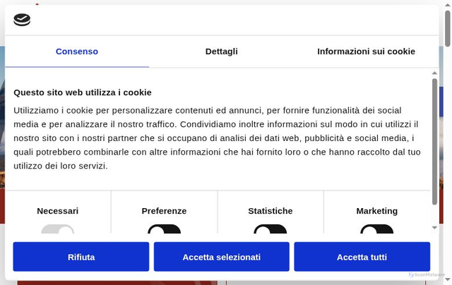 Security scan screenshot of https://tradizioneterreoccitane.com/