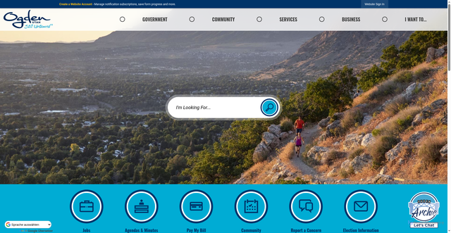 Security scan screenshot of https://ogdencity.gov/