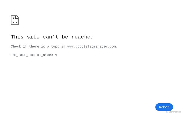 Security scan screenshot of https://www.googletagmanager.com/