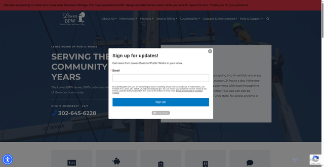 Security scan screenshot of https://www.lewesbpwde.gov/