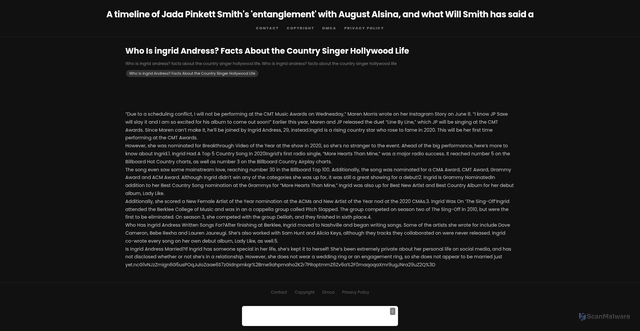 Security scan screenshot of https://narodserviskomphugo-zhf8v283kd.edgeone.app/24173-who-is-ingrid-andress-facts-about-the-country-singer-hollywood-life.html