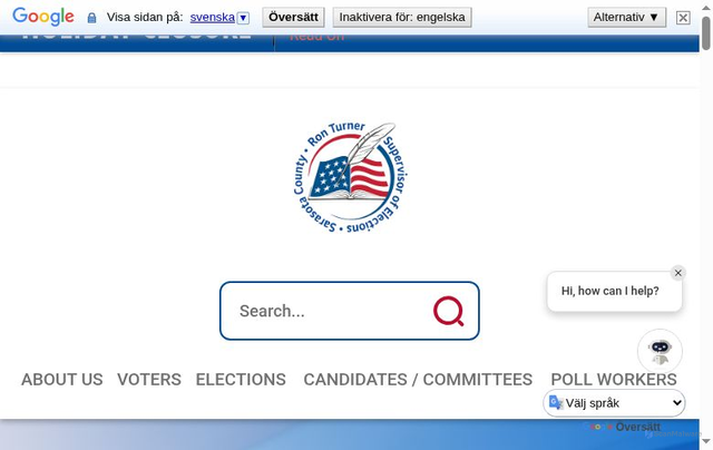 Security scan screenshot of https://www.sarasotavotes.gov