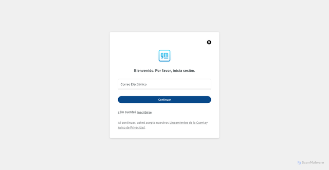 Security scan screenshot of https://accounts.gm.com